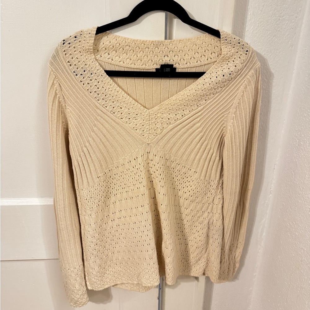 NWOT CK Women's Cream Sweater